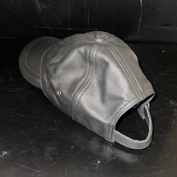 Vintage Leather Baseball Cap - Picture 3 of 3